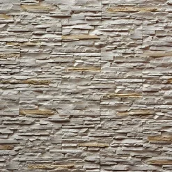 Decoon Parement imitation pierre beige plâtre 0.53 m²