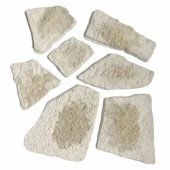 Decoon Parement imitation pierre beige béton 1 m2