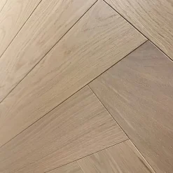 Premibel Parquet Parquet Bâton Rompu Chêne contrecollé verni brossé Pr Bis Invisible Nottingham 125x15X600mm - 4mm de couche d'usure