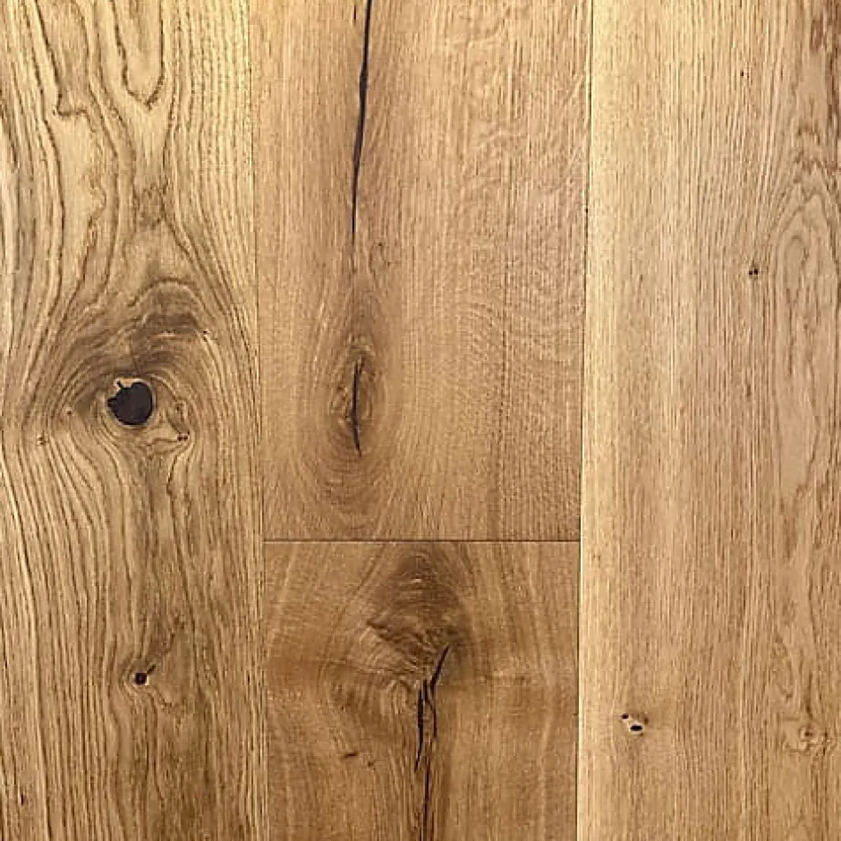 Parquet Chêne contrecollé verni brossé rustique Houston 190X14mm - Longueurs Variables de 400 à 1900mm - 4mm de couche d'usure-Premibel Parquet Clearance