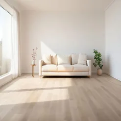 Parquet Chêne contrecollé verni brossé Pr Bis (petits nœuds) invisible Chelsea 150x14mm - LV - 4mm de couche d'usure-Premibel Parquet Discount