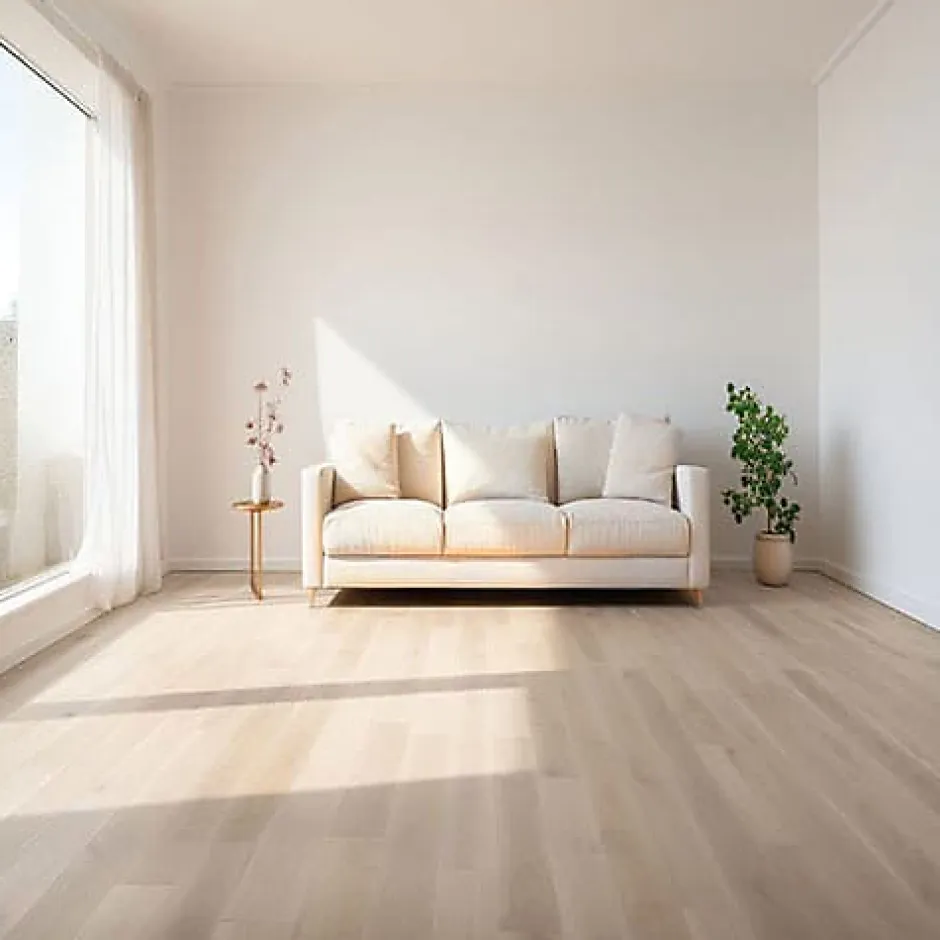 Parquet Chêne contrecollé verni brossé Pr Bis (petits nœuds) invisible Chelsea 150x14mm - LV - 4mm de couche d'usure-Premibel Parquet Discount