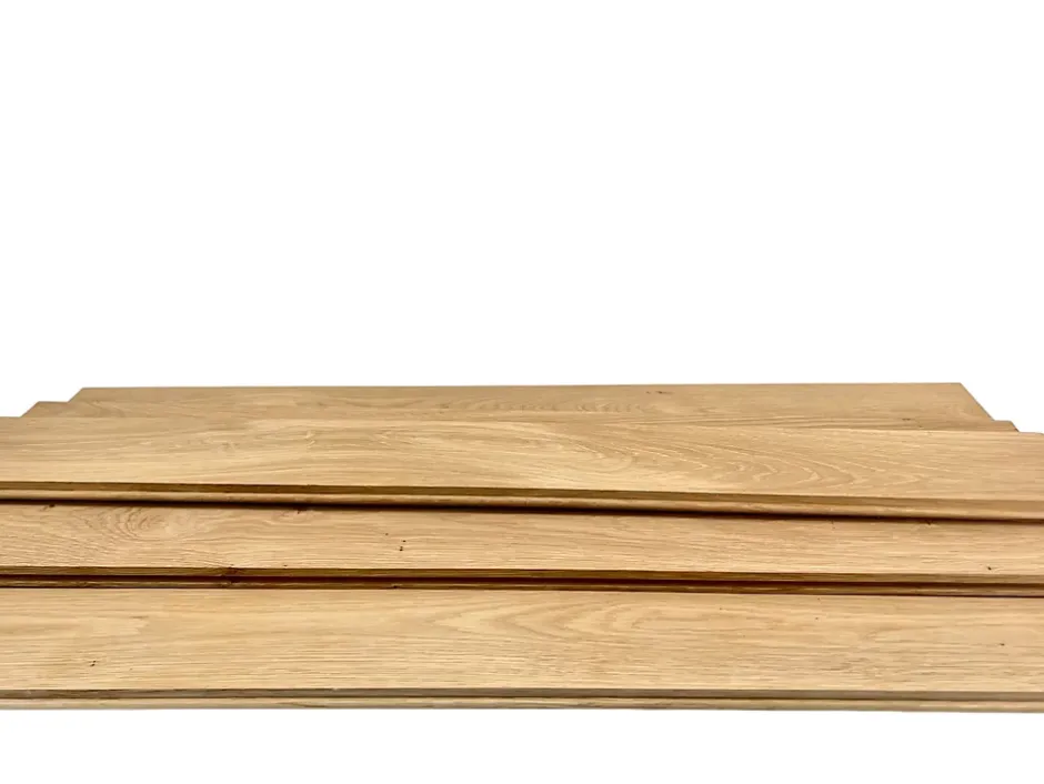 Masterbrico Parquet chêne massif brut Ep. 16mm, l.90mm, long.400 à 1000mm sans noeuds et sans aubiers - Qualité premium