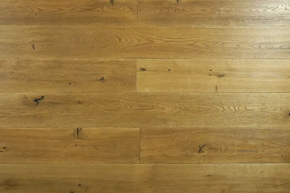 Wood And Cotta Parquet contrecollé Chêne naturel - Lame droite - Huilé - Fumé - 1900x190x14mm