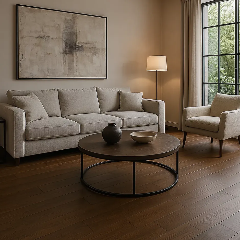 Wood And Cotta Parquet contrecollé Chêne naturel - Lame droite - Huilé - Fumé foncé - 2200x260x15mm