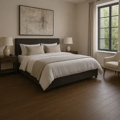 Wood And Cotta Parquet contrecollé Chêne naturel - Lame droite - Huilé - Fumé foncé - 2200x260x15mm