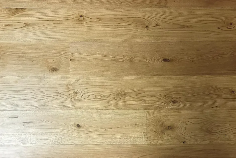 Wood And Cotta Parquet contrecollé Chêne naturel - Lame droite - Huilé - Lissé Doux - 1900x190x14mm