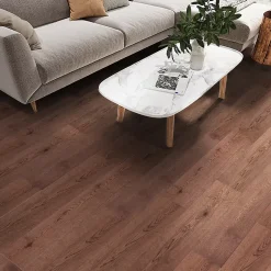 Parquet contrecollé clipsable Skara XL en chêne verni rustique-GoodHome Best
