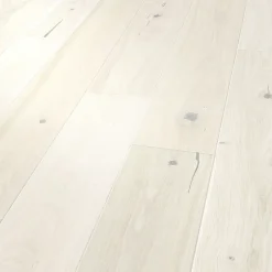 GoodHome Parquet contrecollé clipsable Belve M en chêne verni blanc