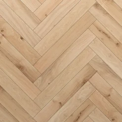 GoodHome Parquet contrecollé clipsable Padillac bâtons rompus en chêne français verni naturel