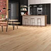 GoodHome Parquet contrecollé clipsable Padillac L 119cm en chêne français verni naturel