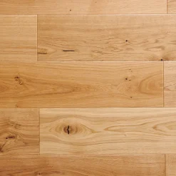 GoodHome Parquet contrecollé clipsable Visby XL en chêne verni blond rustique
