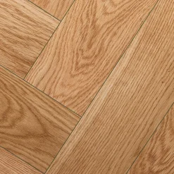 Parquet contrecollé clipsable Marigny bâtons rompus en chêne français verni blond-GoodHome Best