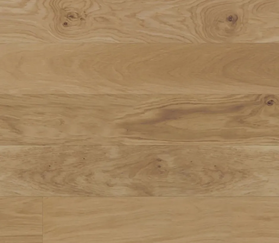 Parquet contrecollé clipsable en chêne blond rustique mat l.18,4 x L.121 cm x ép.12mm