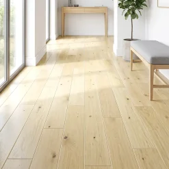 GoodHome Parquet contrecollé clipsable Lulea M en chêne verni naturel rustique