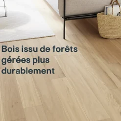 GoodHome Parquet contrecollé clipsable Lulea M en chêne huilé naturel