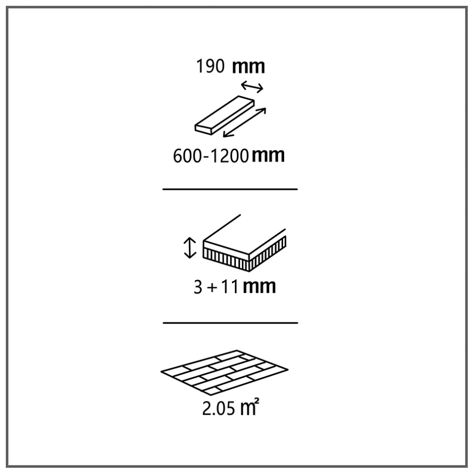 GoodHome Parquet contrecollé clipsable Visby XL en chêne huilé blond