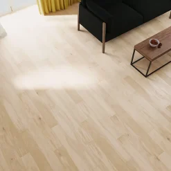 GoodHome Parquet contrecollé clipsable beige chaud mat l.13 x L.109,2cm x ép. 14mm , Lulea