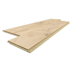 GoodHome Parquet contrecollé clipsable beige chaud mat l.13 x L.109,2cm x ép. 14mm , Lulea