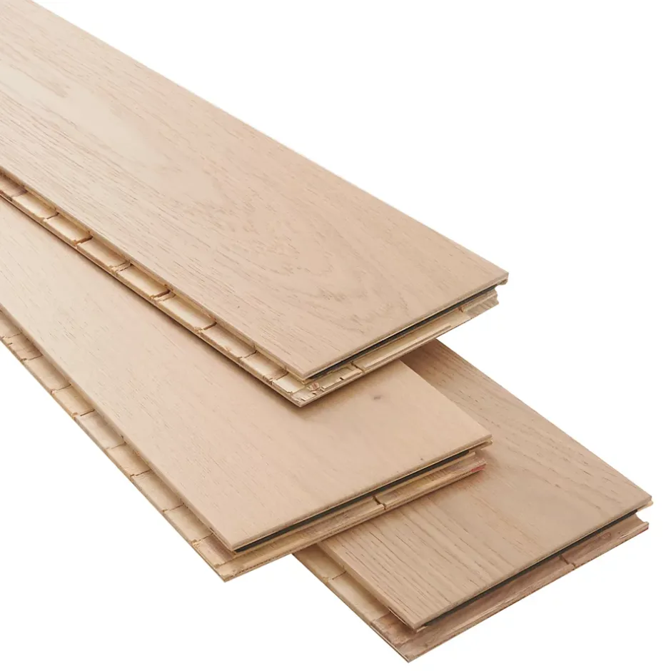 Parquet contrecollé clipsable Lulea XL en chêne huilé naturel-GoodHome Best