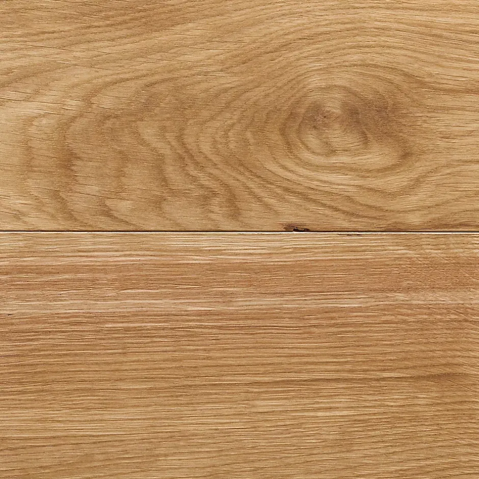 GoodHome Parquet contrecollé clipsable Visby L en chêne huilé blond compatible pièces humides