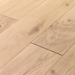 GoodHome Parquet contrecollé clipsable Padillac L 200 cm en chêne français verni naturel