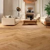 Parquet contrecollé clipsable Marigny bâtons rompus en chêne verni blond 2-GoodHome Outlet