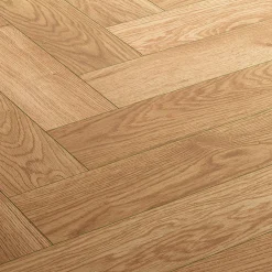 Parquet contrecollé clipsable Marigny bâtons rompus en chêne verni blond 2-GoodHome Outlet