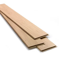 GoodHome Parquet contrecollé clipsable Padillac XL 200 cm en chêne français verni naturel