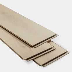 Parquet contrecollé clipsable Goodsir XL en chêne verni coloris naturel-GoodHome Sale