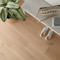 Parquet contrecollé clipsable Goodsir XL en chêne verni coloris naturel-GoodHome Sale