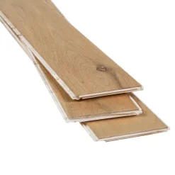 Parquet contrecollé clipsable Visby bâtons rompus en chêne huilé blond-GoodHome Clearance
