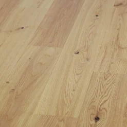 Parquet contrecollé clipsable Visby M en chêne huilé blond-GoodHome Best