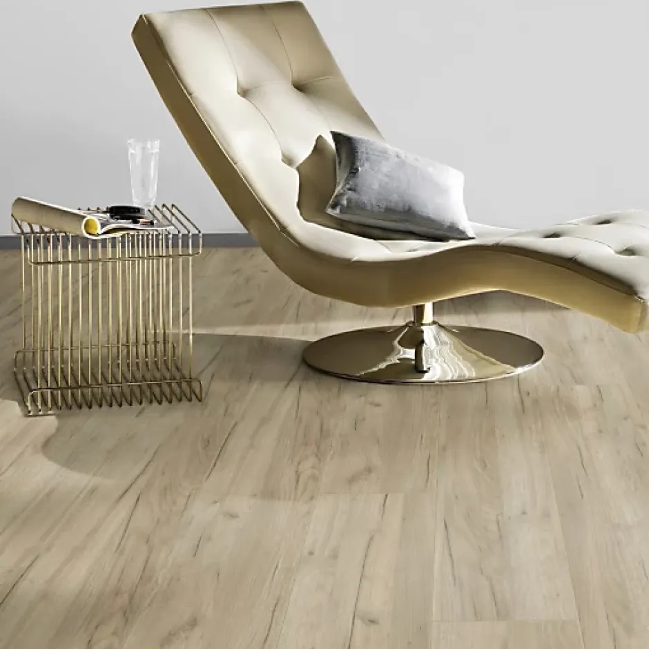 Décoweb Parquet flottant Stratifié - Cuisine et salle de bain - Lames larges - Chêne Tahiti - Paquet de 1,507 m²