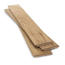 Parquet massif à clipser Visby M en chêne verni blond-GoodHome Clearance