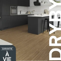Parquet massif à coller Dryby M en frêne huilé blond compatible pièces humides-GoodHome Best