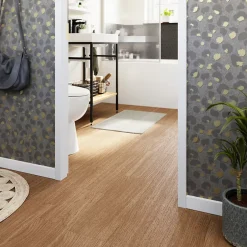 Parquet massif à coller Dryby M en frêne huilé blond compatible pièces humides-GoodHome Best