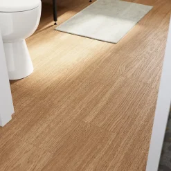 Parquet massif à coller Dryby M en frêne huilé blond compatible pièces humides-GoodHome Best