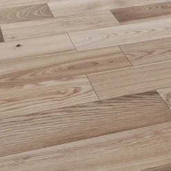 GoodHome Parquet massif à coller Inash M en frêne verni naturel