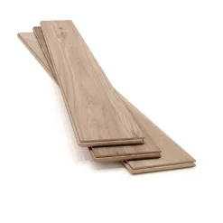 GoodHome Parquet massif à coller Inash M en frêne verni naturel