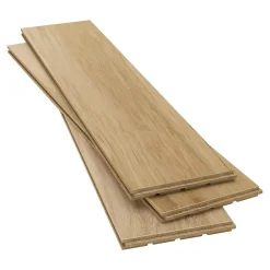 Parquet massif à coller Lulea XL en chêne huilé naturel-GoodHome Best