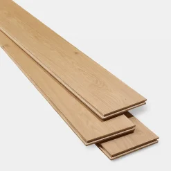 GoodHome Parquet massif à coller Lulea L en chêne huilé naturel