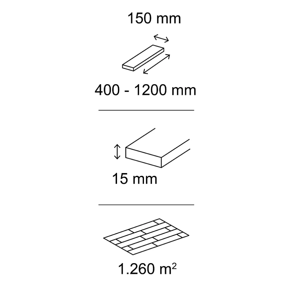 Parquet massif à coller Visby L en chêne huilé blond-GoodHome Sale