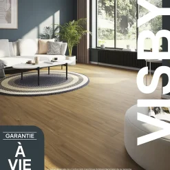 Parquet massif à coller Visby L en chêne huilé blond-GoodHome Sale