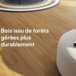 Parquet massif à coller Visby L en chêne huilé blond-GoodHome Sale