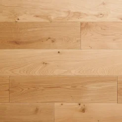 Parquet massif à coller Visby L en chêne huilé blond-GoodHome Sale