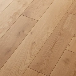 Parquet massif à coller Visby L en chêne huilé blond-GoodHome Sale