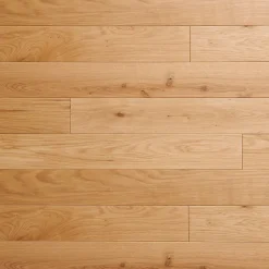 GoodHome Parquet massif à coller Visby S en chêne huilé blond