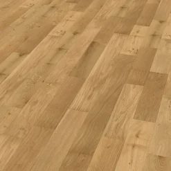 Woodbord Parquet Massif Bois de Chêne Verni Mat - 18x125x400-1200mm - 1,8 m² - Aspect Rustic