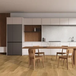 Woodbord Parquet Massif Bois de Chêne Verni Mat - 18x125x400-1200mm - 1,8 m² - Aspect Rustic